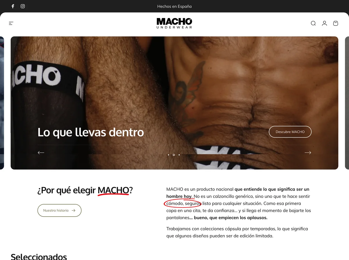Portada nueva con identidad de marca y copy con personalidad
